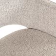 Giovanna Dining Armchair - Fancy Natural - Fabic and Metal