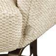 Hadley Dining Armchair - Cantilever Base - Natural Boldweave - Fabric and Metal