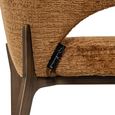 Kenzi Cognac Fabric Dining Chair