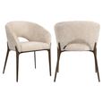 Kenzi Cream Fabric Dining Chair
