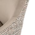 Lisonne Natural Khaki Velvet Fabric Swivel Dining Chair with Brushed Gold Legs