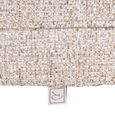 Mori Dining Chair - Curved Back - Cream Tweed - Fabric and Wood