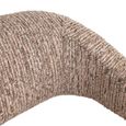 Mori Dining Chair - Mocca Linear - Fabric and Wood