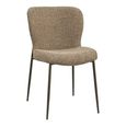 Odarby Dining Chair - Set of 2 - Brown Tweed - Fabric and Metal