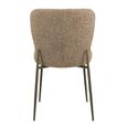 Odarby Dining Chair - Set of 2 - Brown Tweed - Fabric and Metal