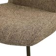 Odarby Dining Chair - Set of 2 - Brown Tweed - Fabric and Metal