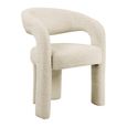 Soho Dining Chair - Curved Back - Natural Linear - Fabric