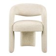 Soho Dining Chair - Curved Back - Natural Linear - Fabric