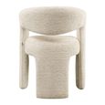 Soho Dining Chair - Curved Back - Natural Linear - Fabric