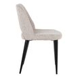 Tabitha Dining Chair - Set of 2 - Fancy Natural - Fabic and Metal