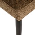 Taylor Dining Chair - Wing Back - Brandy Fusion - Fabric and Metal