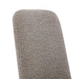 Aster Dining Chair - Set of 2 - Cologne Dove and Black - Fabric and Metal