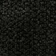 Flora Dining Chair - Set of 2 - Curved Back - Charcoal Boucle and Black - Fabric and Metal