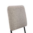 Holly Dining Chair - Set of 2 - Lyon Steel and Black - Fabric and Metal