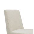 Laurel Dining Chair - Set of 2 - Cologne Ivory and Black - Fabric and Metal
