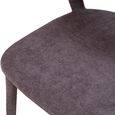 Toledo Dining Chair - Set of 2 - Curved Back - Taupe - Fabric