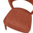 Toledo Dining Chair - Set of 2 - Curved Back - Terra - Fabric