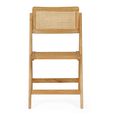 Elodie Folding Dining Chair - Set of 2 - Natural - Rattan and Solid Ash