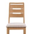 Curve Dining Chair - Set of 2 - Natural and Beige - Oak and Linen Fabric