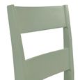 Linwood Dining Chair - Set of 2 - Natural and Sage Green Painted - Oak Effect