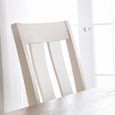 Pembroke Dining Chair - Set of 2 - Ivory Lacquered and Beige - Wood and Fabric
