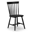 Torino Dining Chair - Set of 4 - Spindle Curved Back - Black - Wood