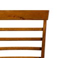Hanover Dining Chair - Set of 2 - Ladder Back - Brown and Black - Dark Oak and Faux Leather