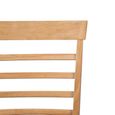 Hanover Dining Chair - Set of 2 - Ladder Back - Natural and Black - Light Oak and Faux Leather