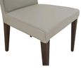 Montecarlo Dining Chair - Set of 2 - Grey and Black - Fabric and Wooden