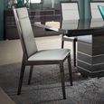 Versilia Dining Chair - Set of 2 - Black Faux Leather
