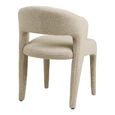 Belmont Dining Chair - Set of 2 - Curved Back - Cream Boucle - Fabric