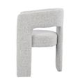 Aurelia Dining Armchair - Curved Back - Light Grey - Fabric