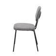 Radius Dining Chair - Set of 2 - Dark Grey and Black - Fabric