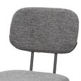 Radius Dining Chair - Set of 2 - Dark Grey and Black - Fabric