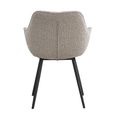 Luca Dining Armchair - Set of 2 - Beige - Boucle Fabric