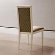 Ambra Italian Dining Chair - Rombi - High Back - Sand Birch