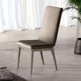 Volare Italian Dining Chair - Flute - Venetian Grey - Fabric