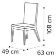 Volare Italian Dining Chair - Flute - Venetian Grey - Fabric