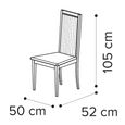 Volare Italian Dining Chair - Roma Stripe - Venetian Grey - Fabric