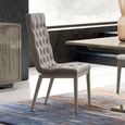 Volare Italian Dining Chair - Capitonne - Venetian Grey - Fabric