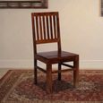 Indian Dining Chair - Set of 2 - Slatted Back - Sheesham Wood