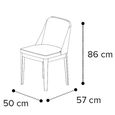 Prestige Italian Dining Chair - Beige - Fabric