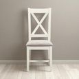 2 x Windsor White Painted Cross Back Dining Chair thumbnail 2