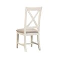 2 x Windsor White Painted Cross Back Dining Chair thumbnail 3
