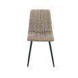 2 x Lucca Mink and Black Fabric Dining Chair thumbnail 2