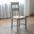 2 x Melbourne French Grey Painted Ladder Back Dining Chair thumbnail