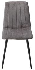 Aspen Dining Chair - Set of 2 - Straight Stitch - Grey Fabric
