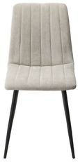 Aspen Dining Chair - Set of 2 - Straight Stitch - Light Grey Fabric