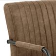 Adele Dining Chair - Set of 2 - Light Brown Fabric