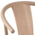 Janik Dining Chair - Set of 2 - Oak - Curved Back